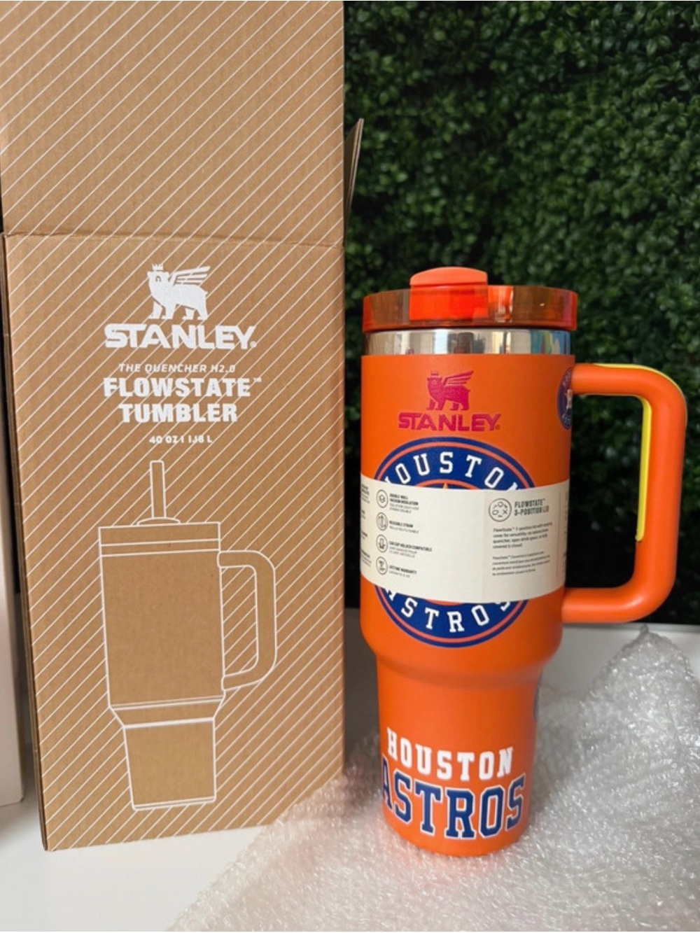 Stanley Orange Houston Astros FlowState Tumbler with Handle